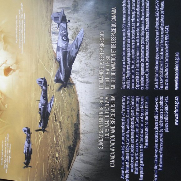 BATTLE OF BRITAIN 2010 POSTER - Picture 2 of 3